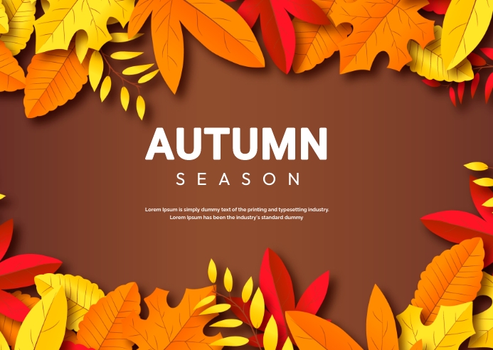 Plantilla de Otoño Otoño | PosterMyWall