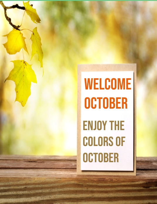 Fall October Templete Autumn/ Fall Template | PosterMyWall