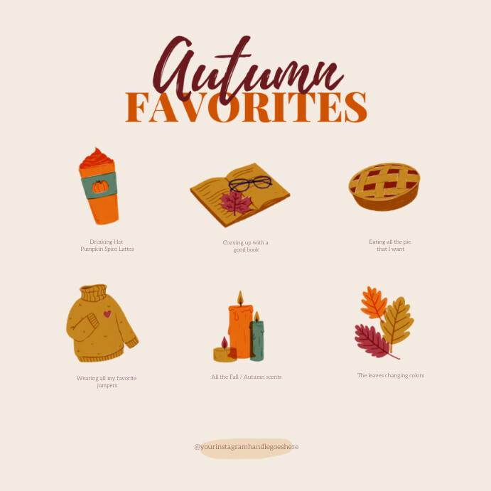 Autumn / Fall Design Template for Instagram | PosterMyWall