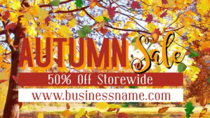 Rød Autumn Sale Digitalt display Template