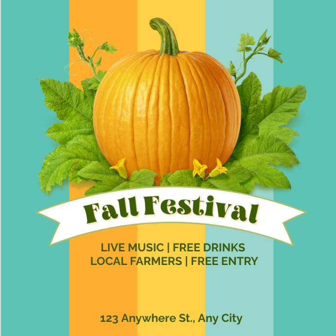 Autumn / Fall / Fall Festival Instagram Post template