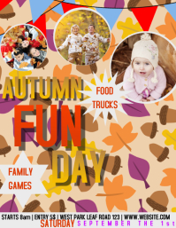 AUTUMN fun day EVENT FLYER POSTER TEMPLATE | PosterMyWall
