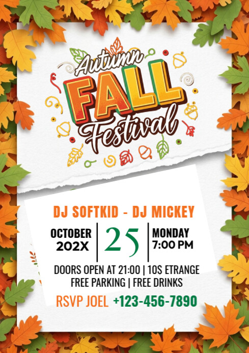 Autumn Fall festival Template | PosterMyWall