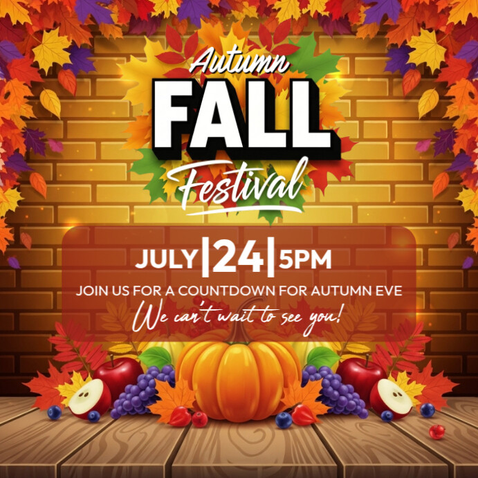 Autumn Fall festival Template | PosterMyWall