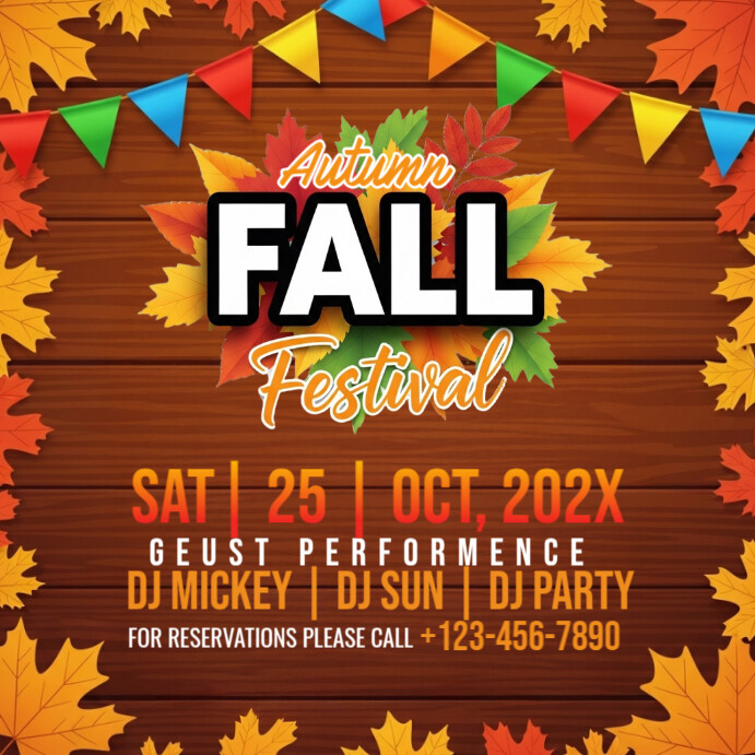 Autumn Fall festival Template | PosterMyWall