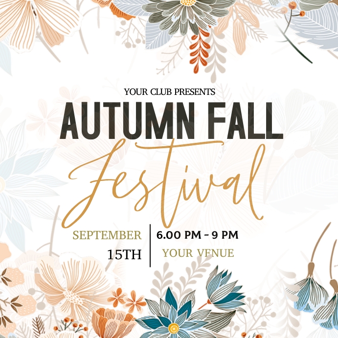 autumn fall festival Template | PosterMyWall