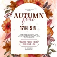 AUTUMN FALL FESTIVAL EVENT AD TEMPLATE Instagram Post