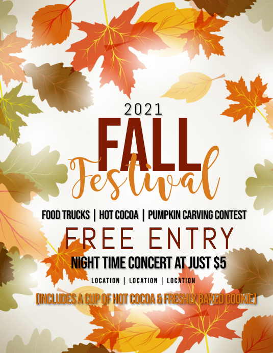 Copy of Autumn / Fall Festival EVENT DESIGN TEMPLATE | PosterMyWall