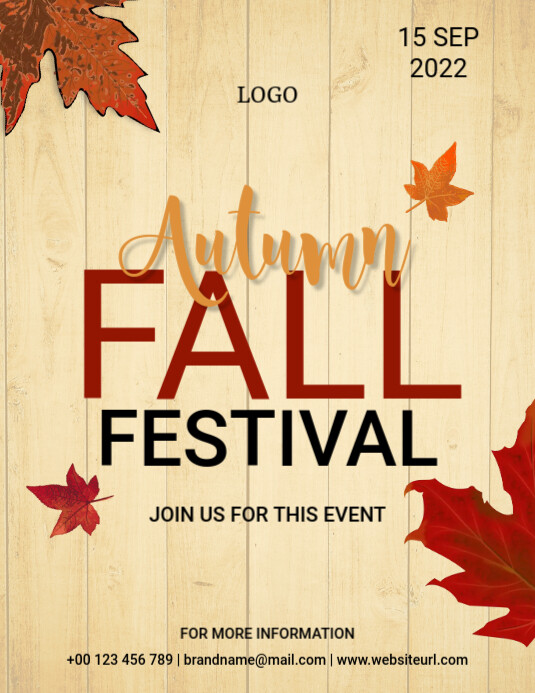 Fall Flyers Copy of Autumn Fall Festival Flyer | PosterMyWall