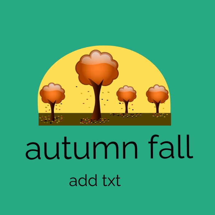 Copy of Autumn fall festival logo design template. | PosterMyWall