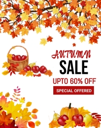 autumn/fall flyer Poster/Wallboard template