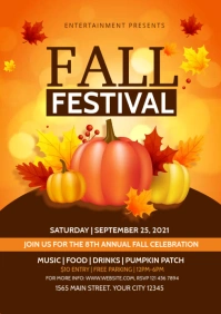 Autumn/Fall Flyer A1 template