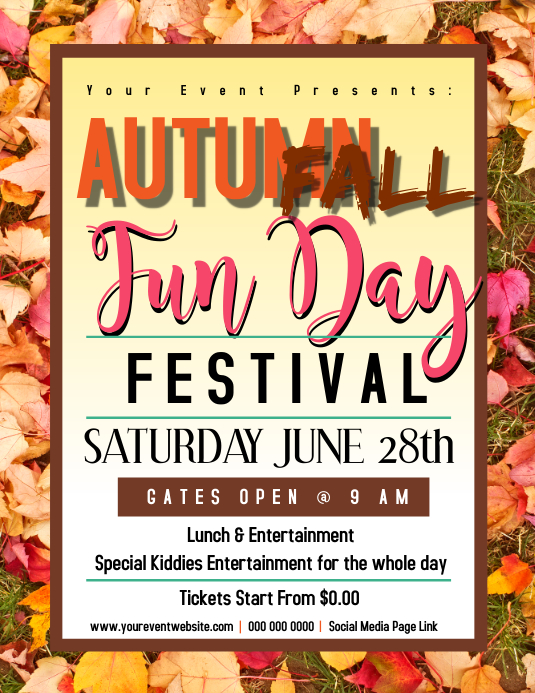 Copy of AUTUMN FALL fun day Flyer | PosterMyWall