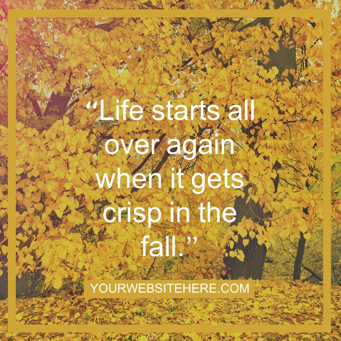 Autumn / Fall Instagram Post | PosterMyWall