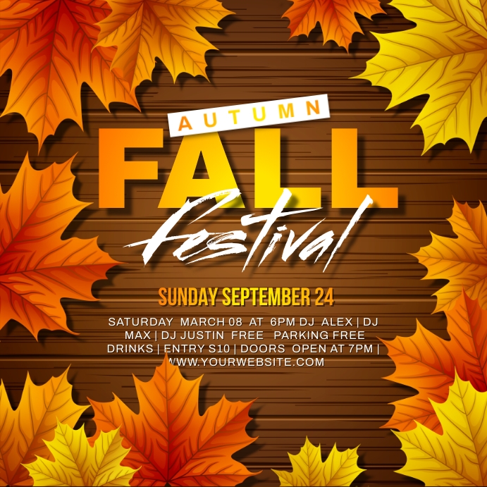 Autumn fall instagram post Template | PosterMyWall