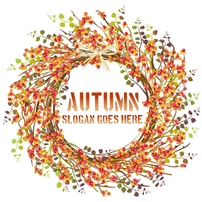 Autumn fall logo, autumn season template