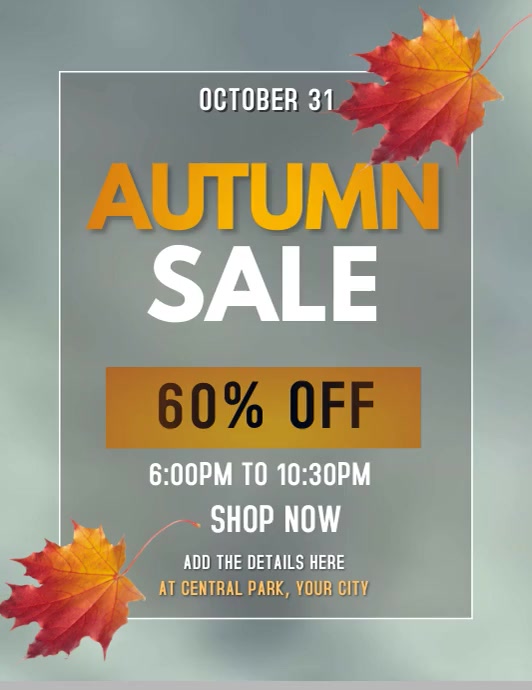 Copy of AUTUMN FALL POSTER | PosterMyWall