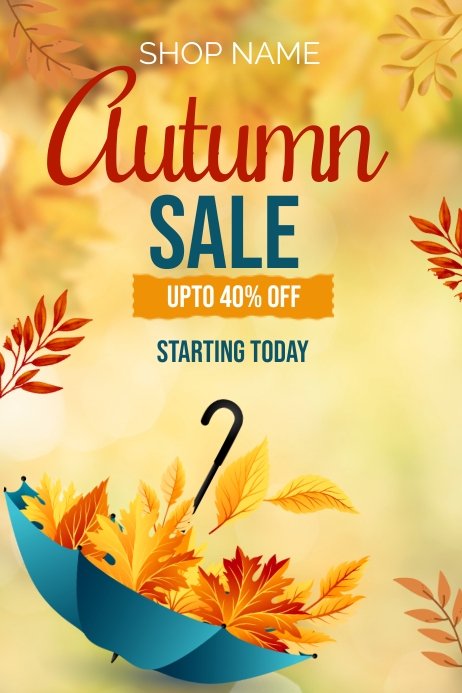 Copy of autumn fall poster | PosterMyWall