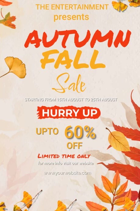 autumn fall poster Template | PosterMyWall