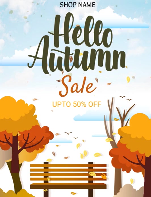 autumn fall poster Template | PosterMyWall
