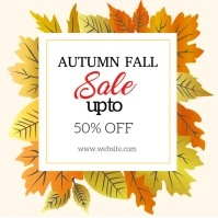 Autumn fall sale 50% off Carré (1:1) template