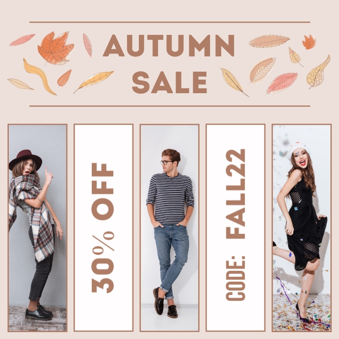 Autumn Fall Sale Ad Designs Templates | PosterMyWall