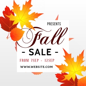 Fall Text Ad AUTUMN FALL ad social media TEMPLATE | PosterMyWall
