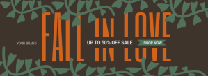 Autumn Fall Sale Banner Ad Facebook Cover Photo template