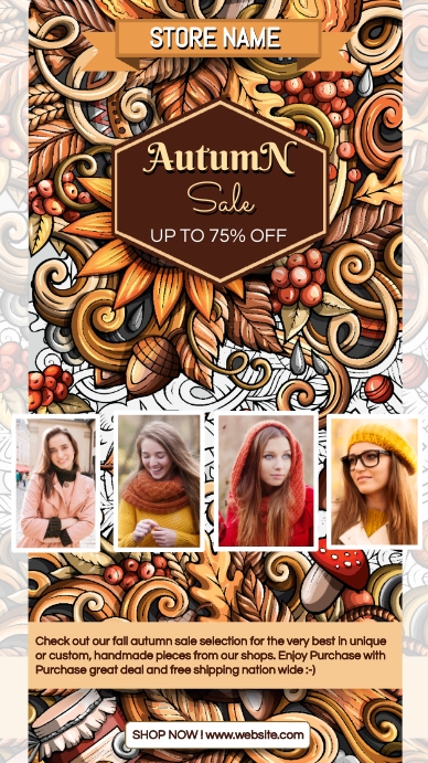 Banner Fall Event Autumn Banner Design