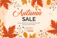 Autumn Fall Sale Banner Template Poster