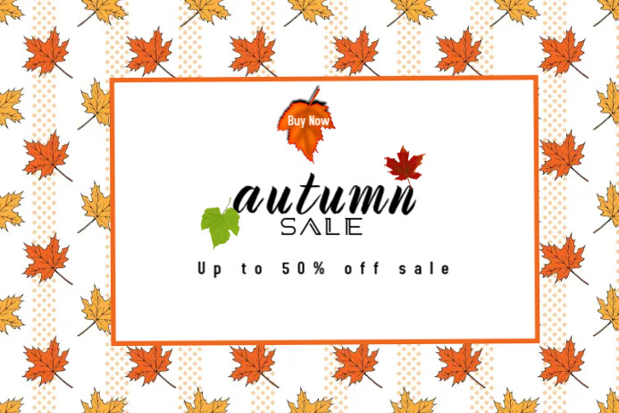 Fall Store Poster AUTUMN FALL SALE Template | PosterMyWall