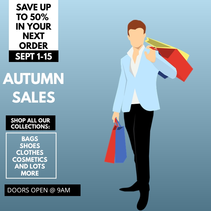 Autumn/Fall Sale Instagram Post template