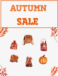 Autumn sale design Template | PosterMyWall