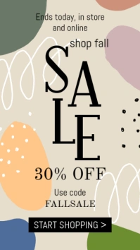 autumn/fall sale instagram story template