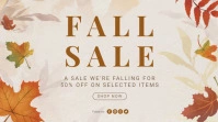 Autumn Fall Sale Poster Banner Digital Display (16:9) template