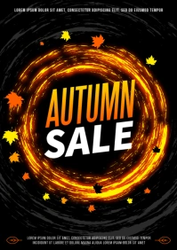 AUTUMN/FALL SALE POSTER A4 template