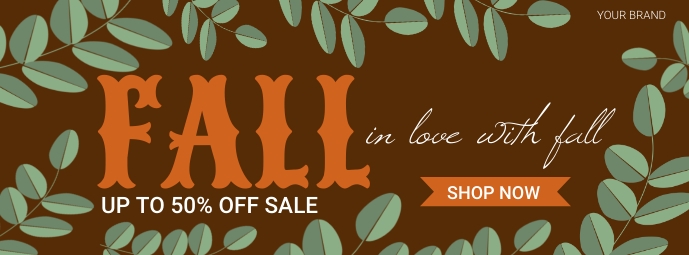 Autumn Fall Sale Retail Banner Ad Template | PosterMyWall