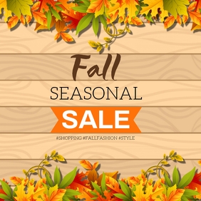 Fall Sale Script autumn sale Template | PosterMyWall