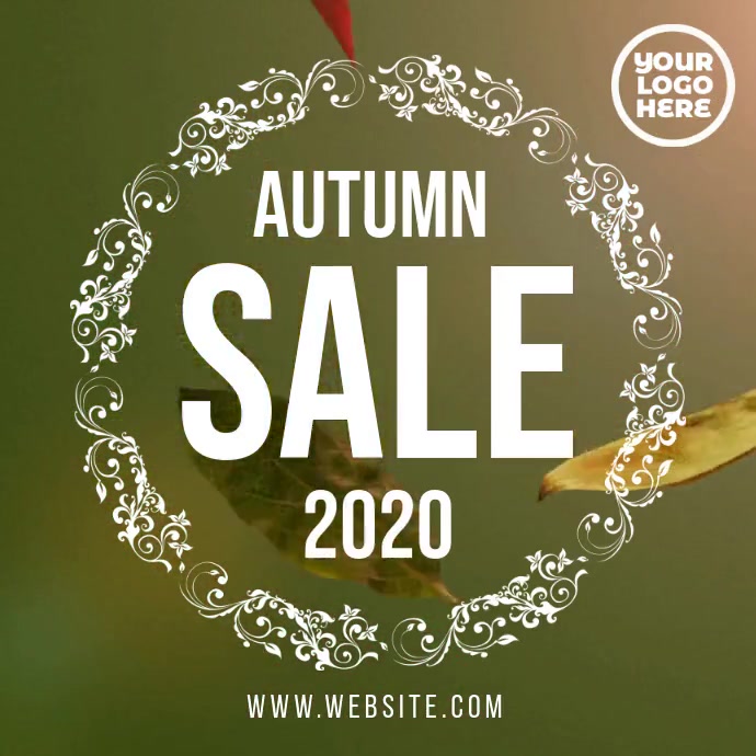 Autumn/fall sale video flyer template | PosterMyWall