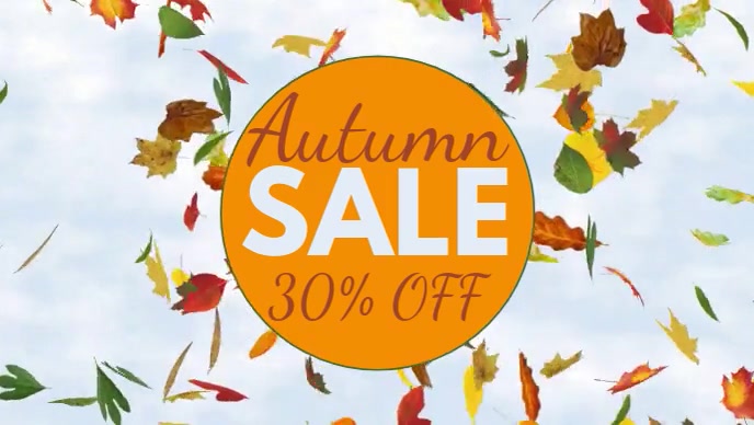 Fall Sale Script Copy of Autumn Fall Sale Video Template | PosterMyWall