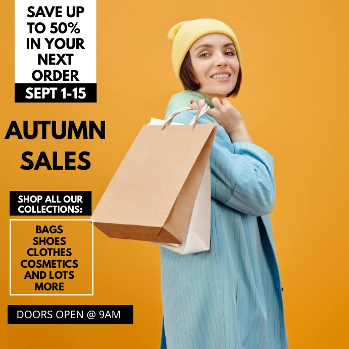 Autumn/Fall Sales Template | PosterMyWall