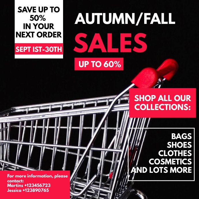 Autumn/Fall Sales Template | PosterMyWall