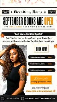 Blanc Beauty Salon Promotion Reel Instagram Template