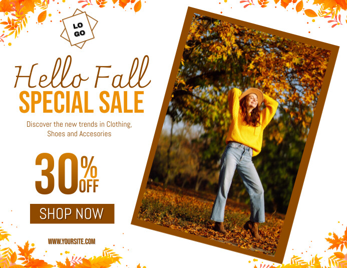 Fall Special Autumn Fall Special Sale Design Template | PosterMyWall