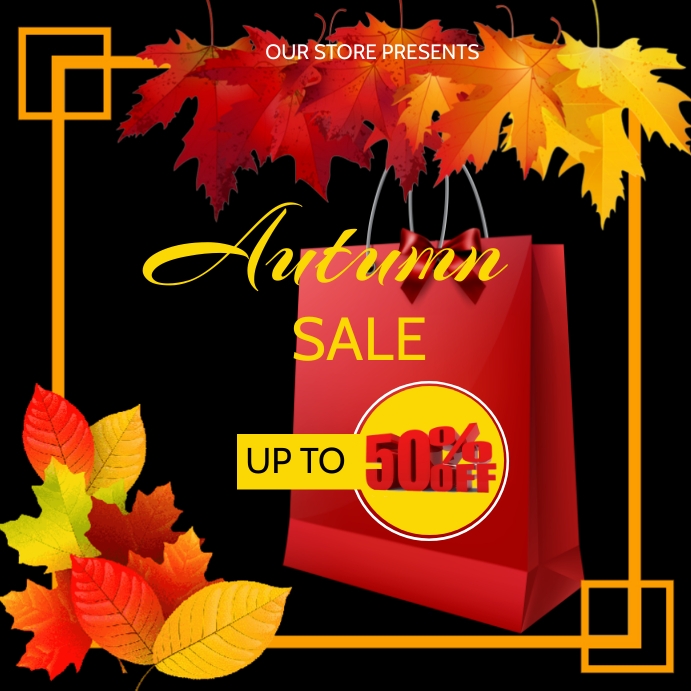autumn fall special sale off Template | PosterMyWall