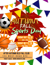 Fall Sports Program Ads Examples AUTUMN FALL EVENT FLYER Template | PosterMyWall