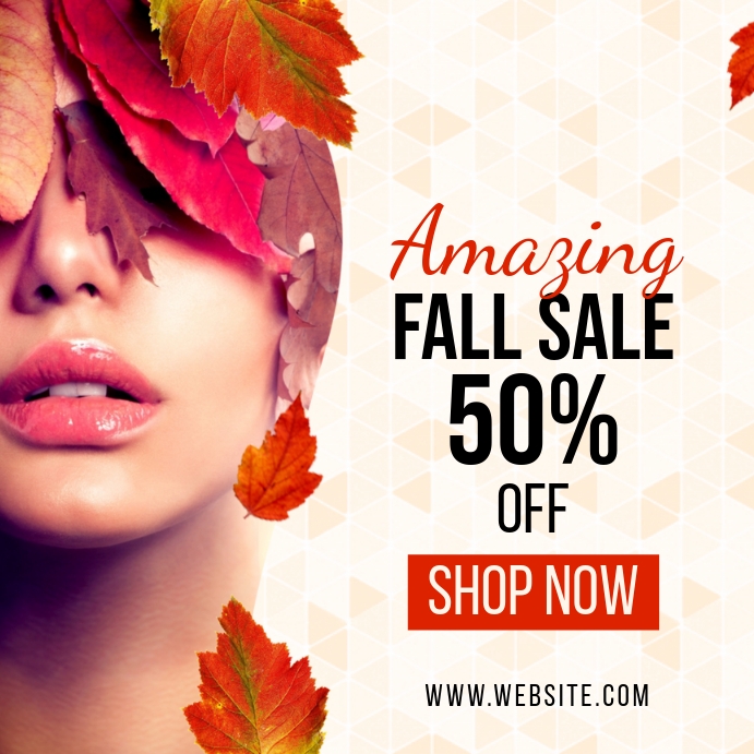 Fall Store Poster Autumn Fall Store Sale Flyer Template | PosterMyWall