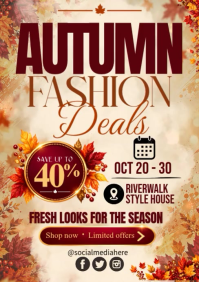 Gul Autumn Fashion Sale A4 Template