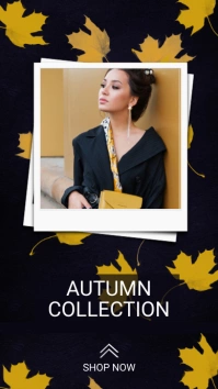 Autumn fashion instagram story template
