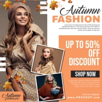 Autumn Fashion Sale Instagram Post template
